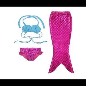 3 piece mermaid bikini